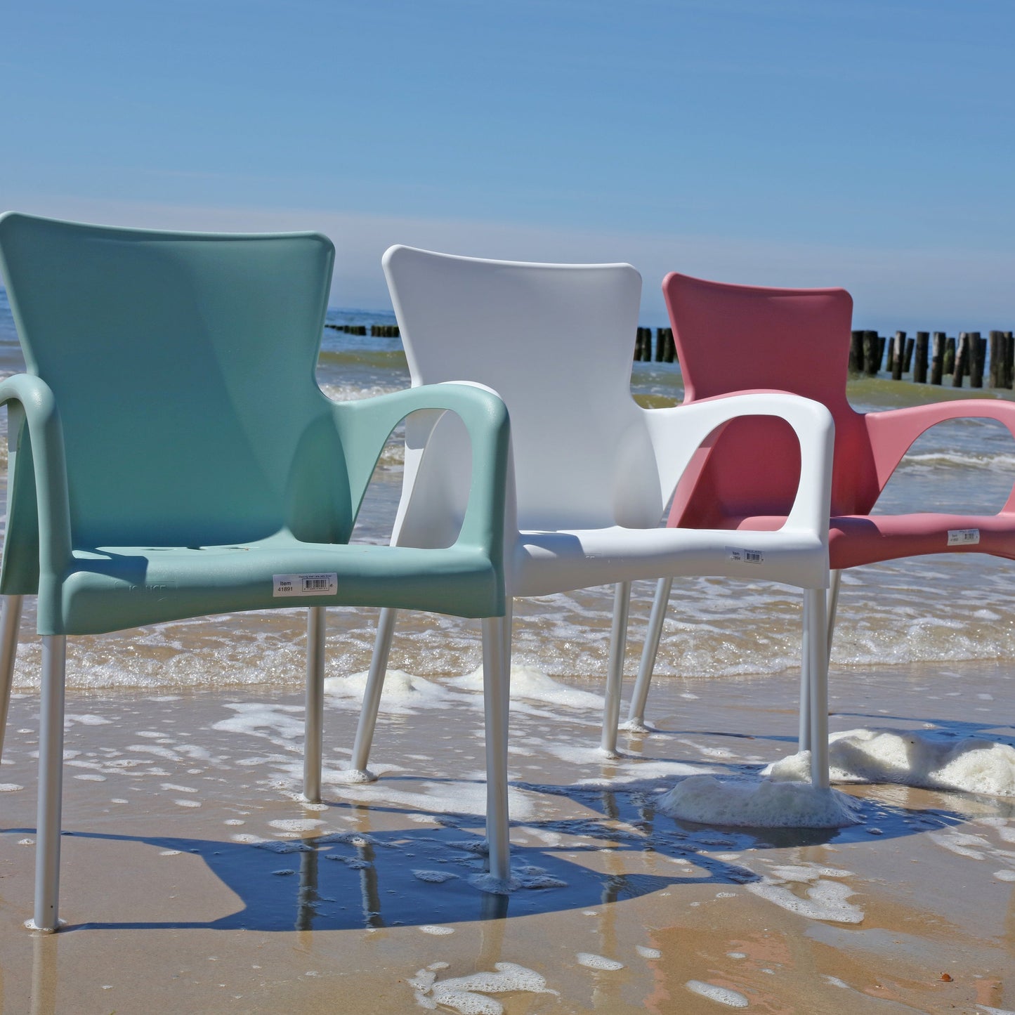 Stapelbare tuinstoel Bella | Wit