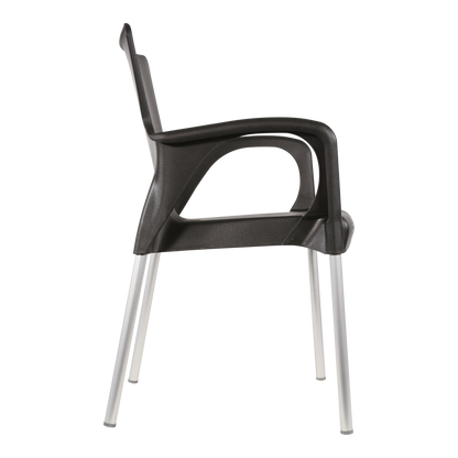 Stapelbare tuinstoel Bella | Zwart