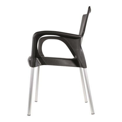 Stapelbare tuinstoel Bella | Zwart
