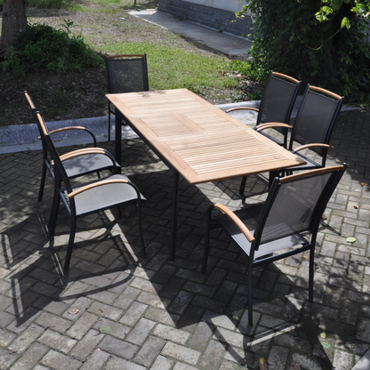 Tuintafel Monza | Uitschuifbaar | Naturel Teakhout
