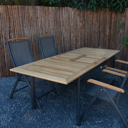 Tuintafel Monza | Uitschuifbaar | Naturel Teakhout