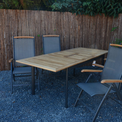 Tuintafel Monza | Uitschuifbaar | Naturel Teakhout