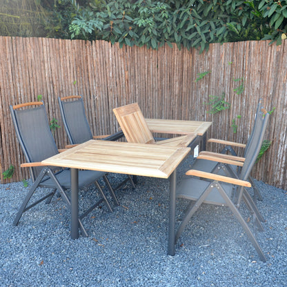 Tuintafel Monza | Uitschuifbaar | Naturel Teakhout