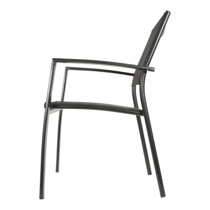 Stapelbare Tuinstoel Prego | Zwart