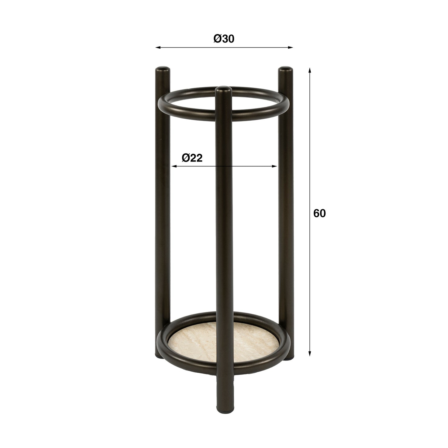 Paraplubak Ravo | Brons Metaal