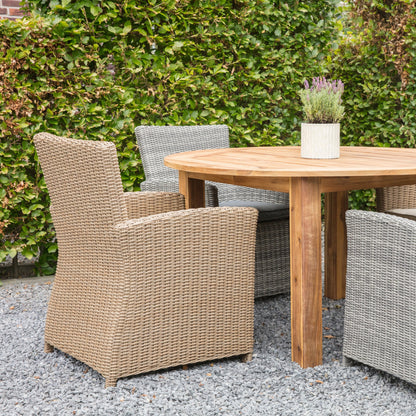 Tuinstoel Tropez | Grijs Wicker
