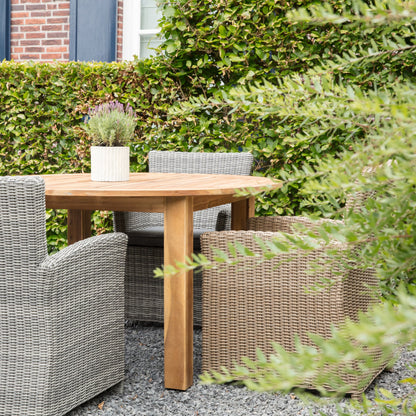 Tuinstoel Tropez | Grijs Wicker