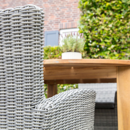 Tuinstoel Tropez | Grijs Wicker