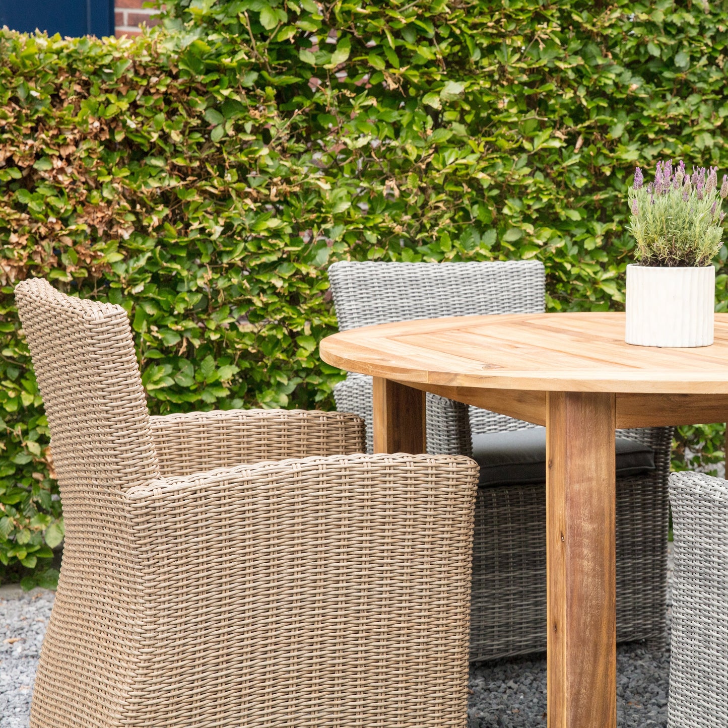 Tuinstoel Tropez | Grijs Wicker