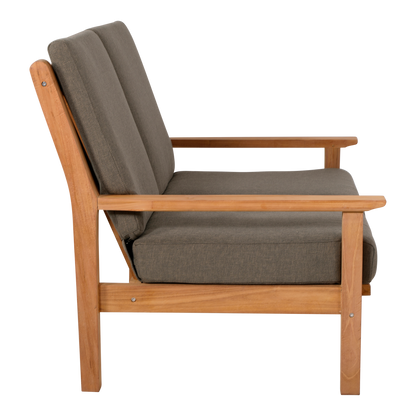 Loungebank Teak | 124 cm | Naturel Teakhout