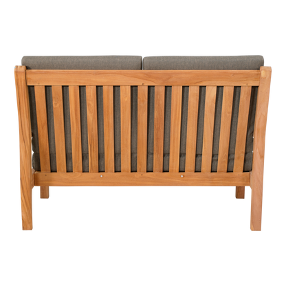 Loungebank Teak | 124 cm | Naturel Teakhout