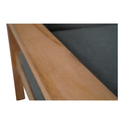 Loungebank Teak | 124 cm | Naturel Teakhout