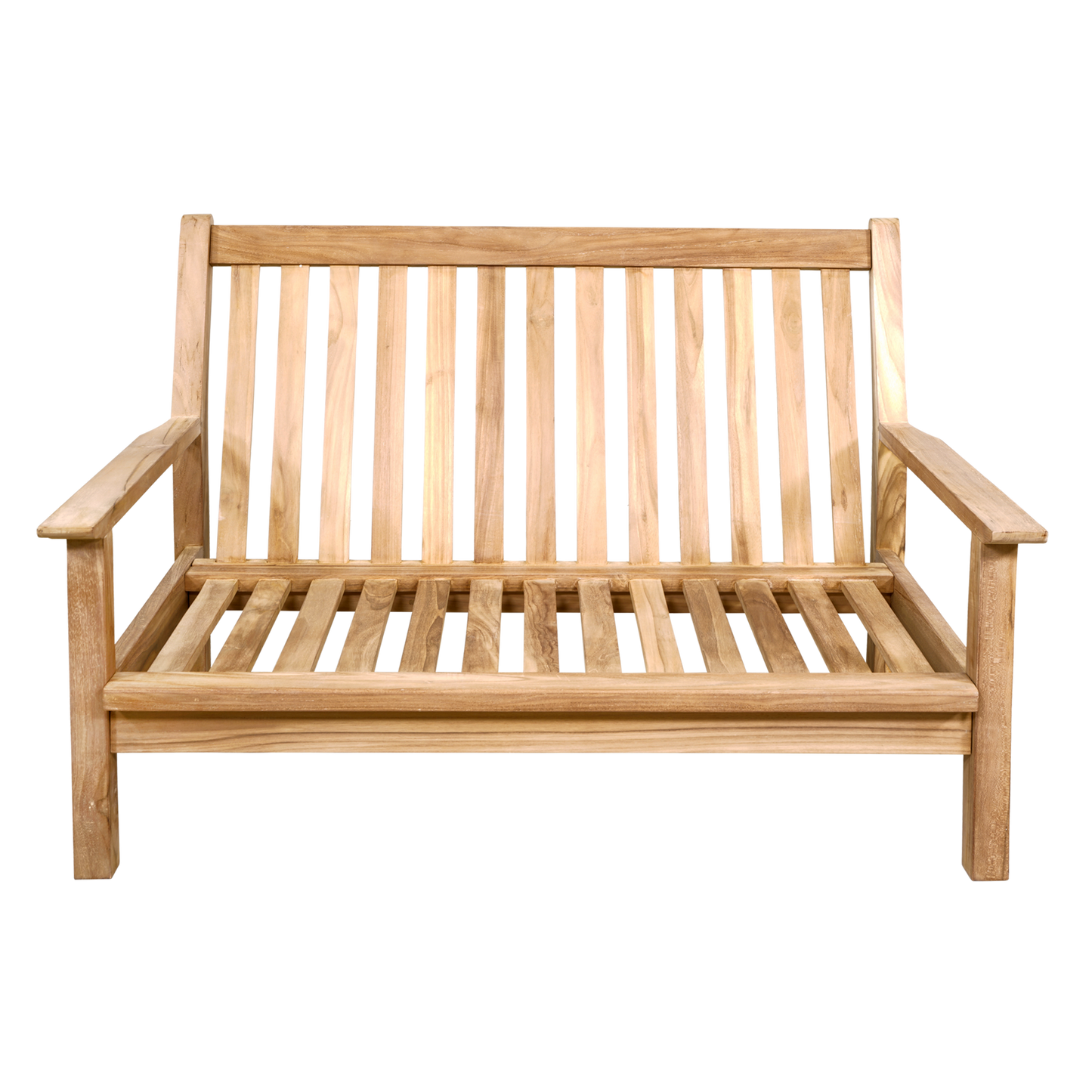 Loungebank Teak | 124 cm | Naturel Teakhout