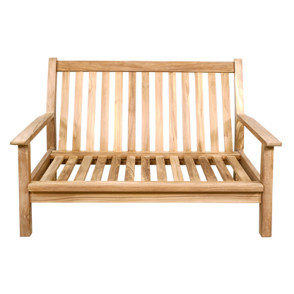 Loungebank Teak | 124 cm | Naturel Teakhout