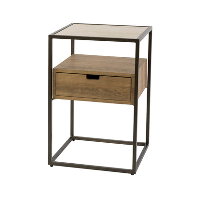 Nachtkastje Solace | keramiek travertin