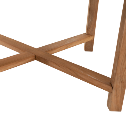 Tuintafel Maro | Rond | Naturel Teakhout