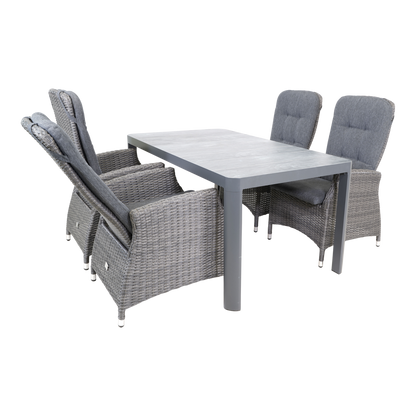 Tuinstoel Soho Comfort | Grijs Wicker