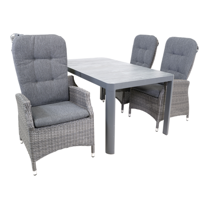 Tuinstoel Soho Comfort | Grijs Wicker