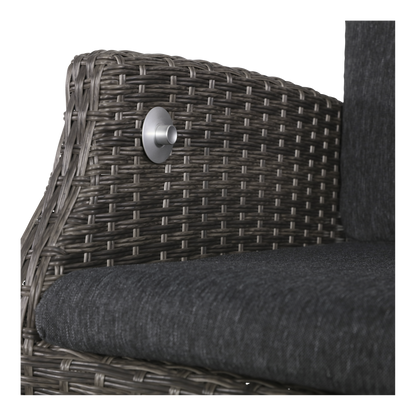Tuinstoel Soho Comfort | Grijs Wicker