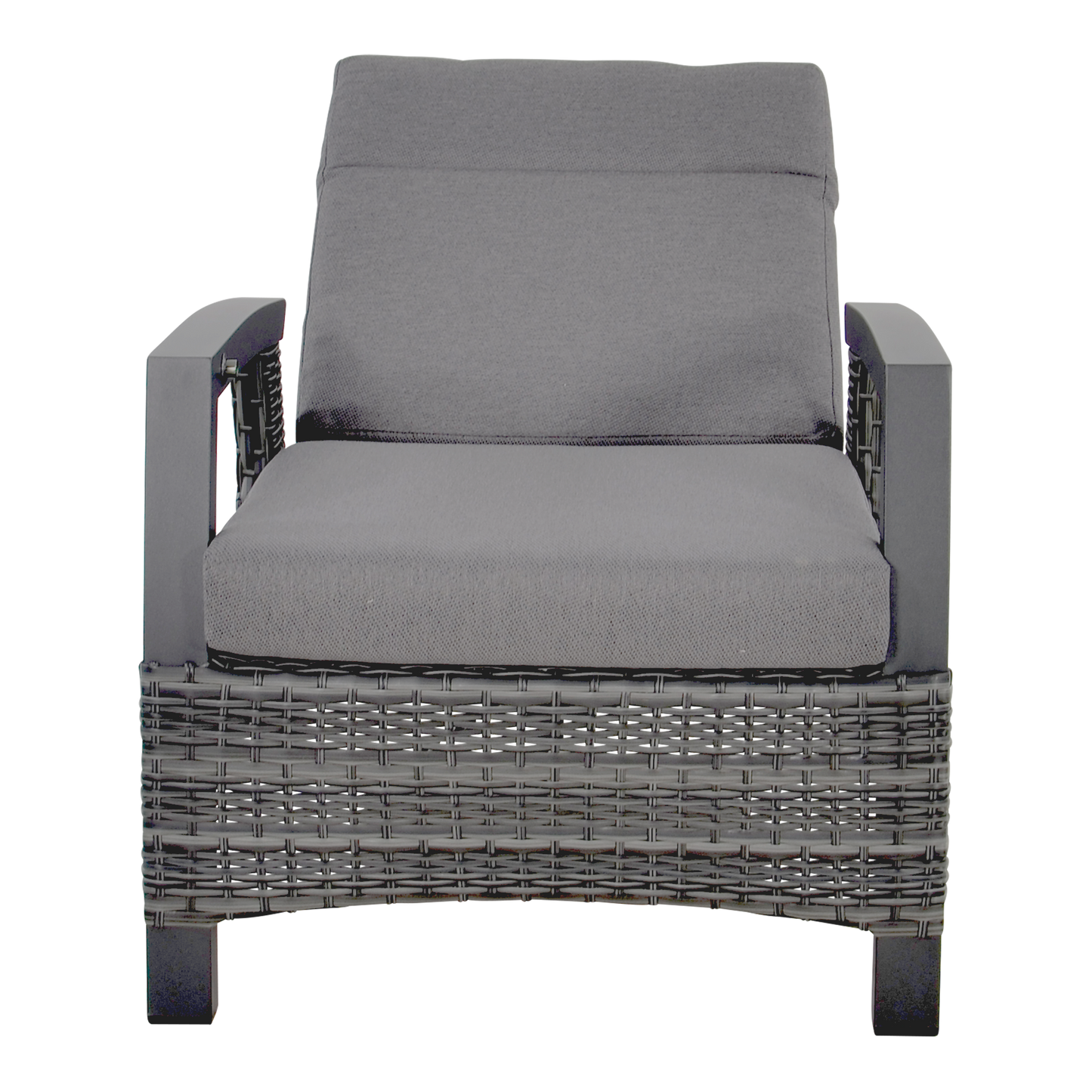 Loungestoel Prato | Grijs Wicker