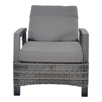 Loungestoel Prato | Grijs Wicker