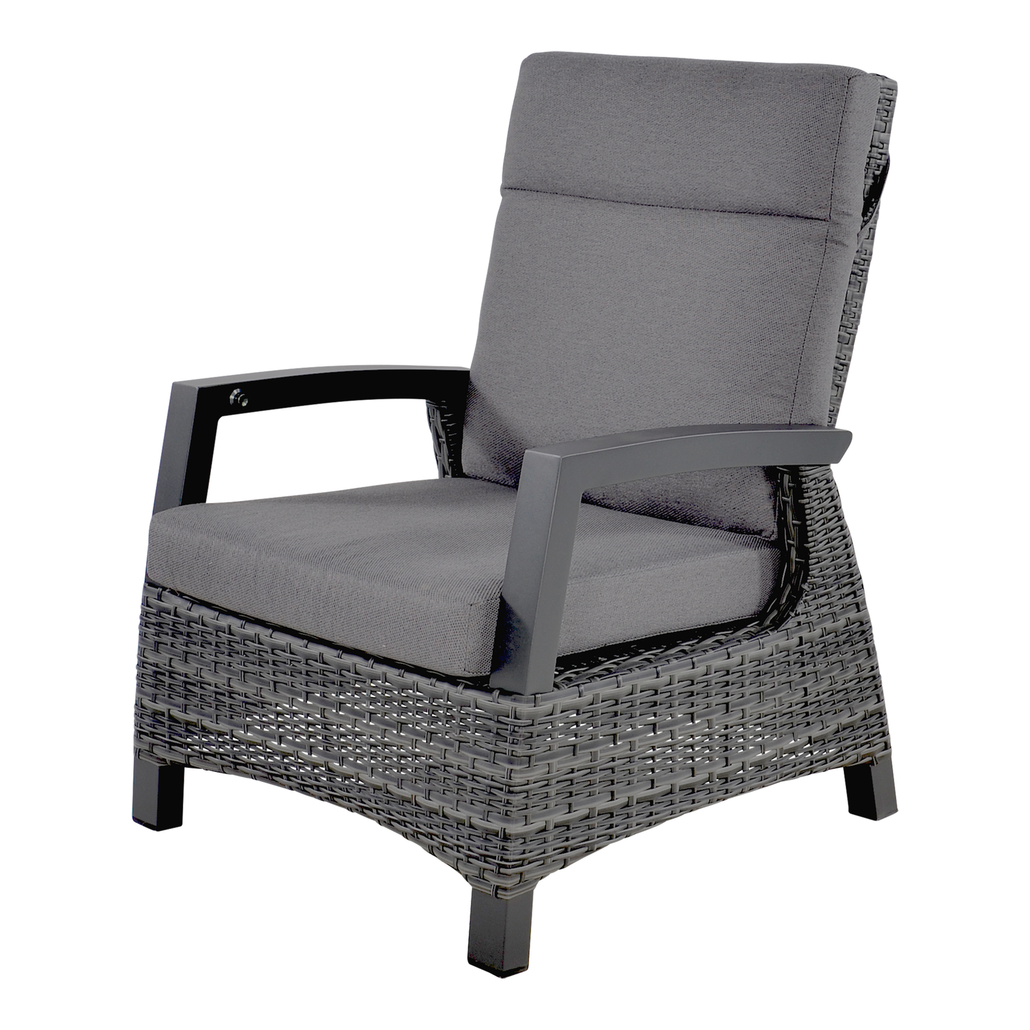 Loungestoel Prato | Grijs Wicker