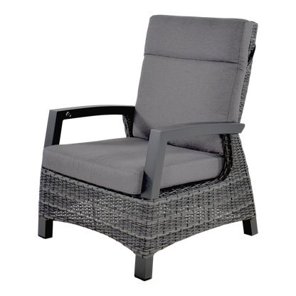 Loungestoel Prato | Grijs Wicker