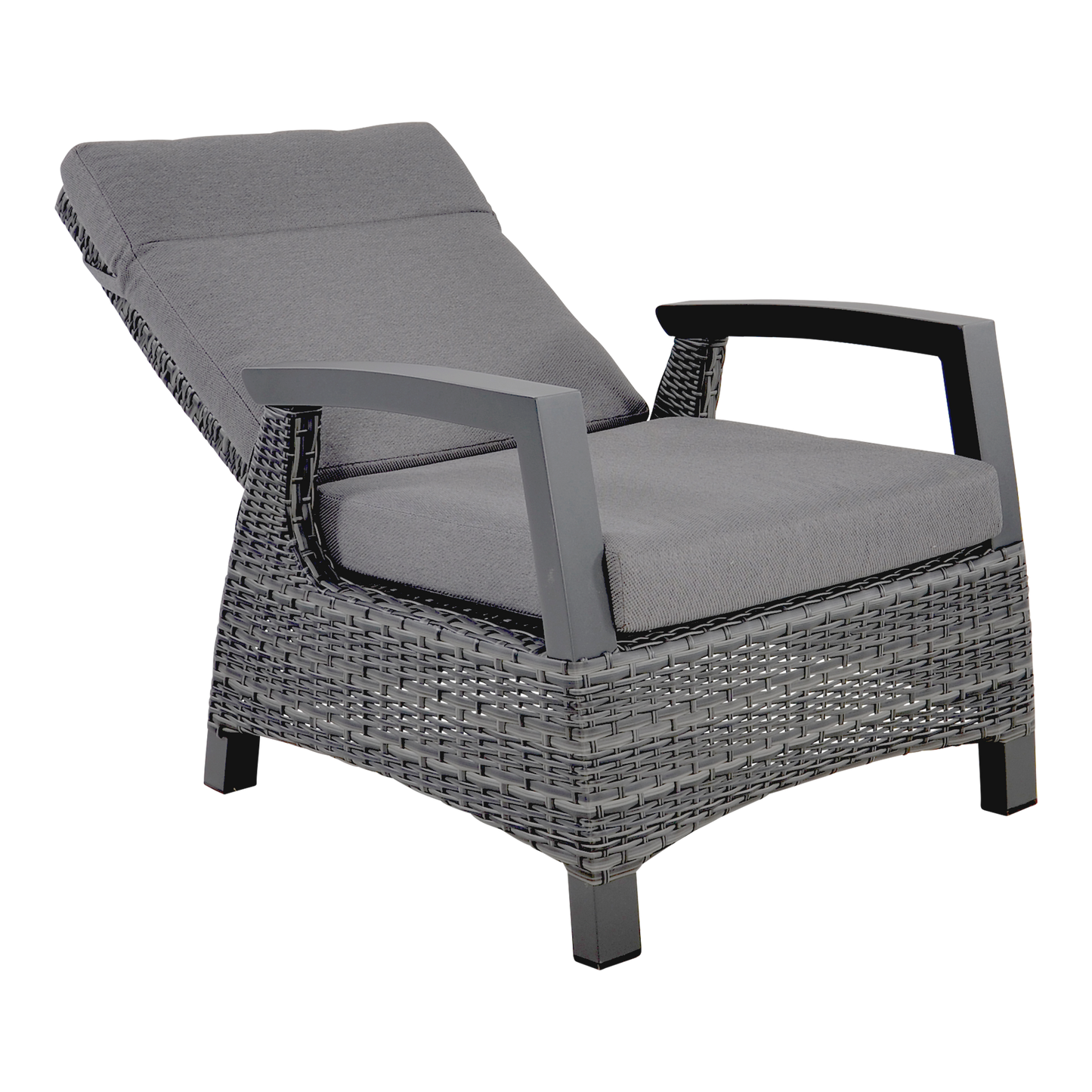 Loungestoel Prato | Grijs Wicker