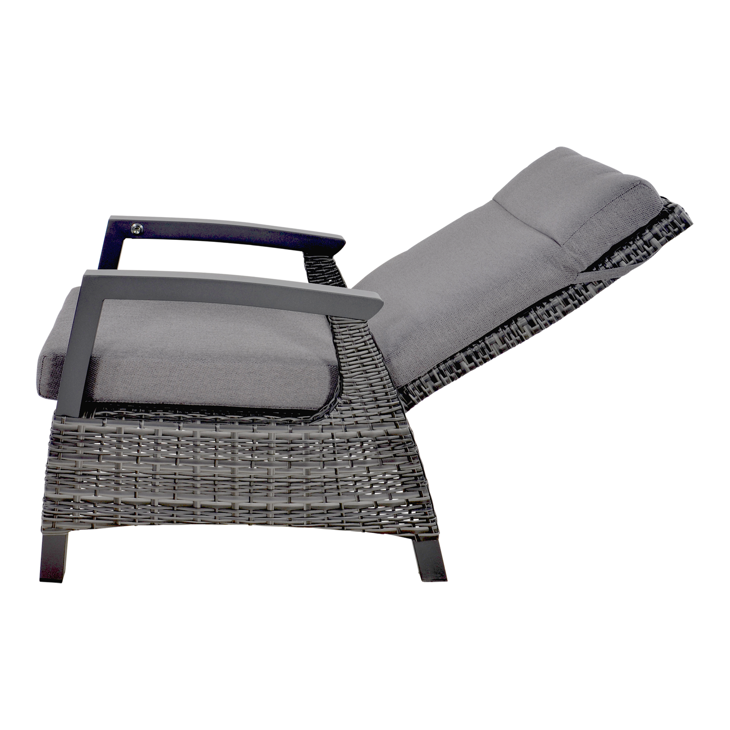 Loungestoel Prato | Grijs Wicker