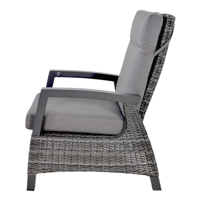 Loungestoel Prato | Grijs Wicker