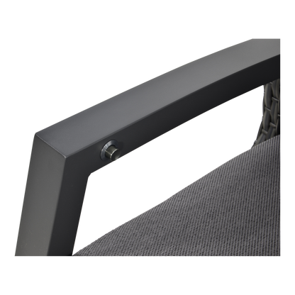 Loungestoel Prato | Grijs Wicker