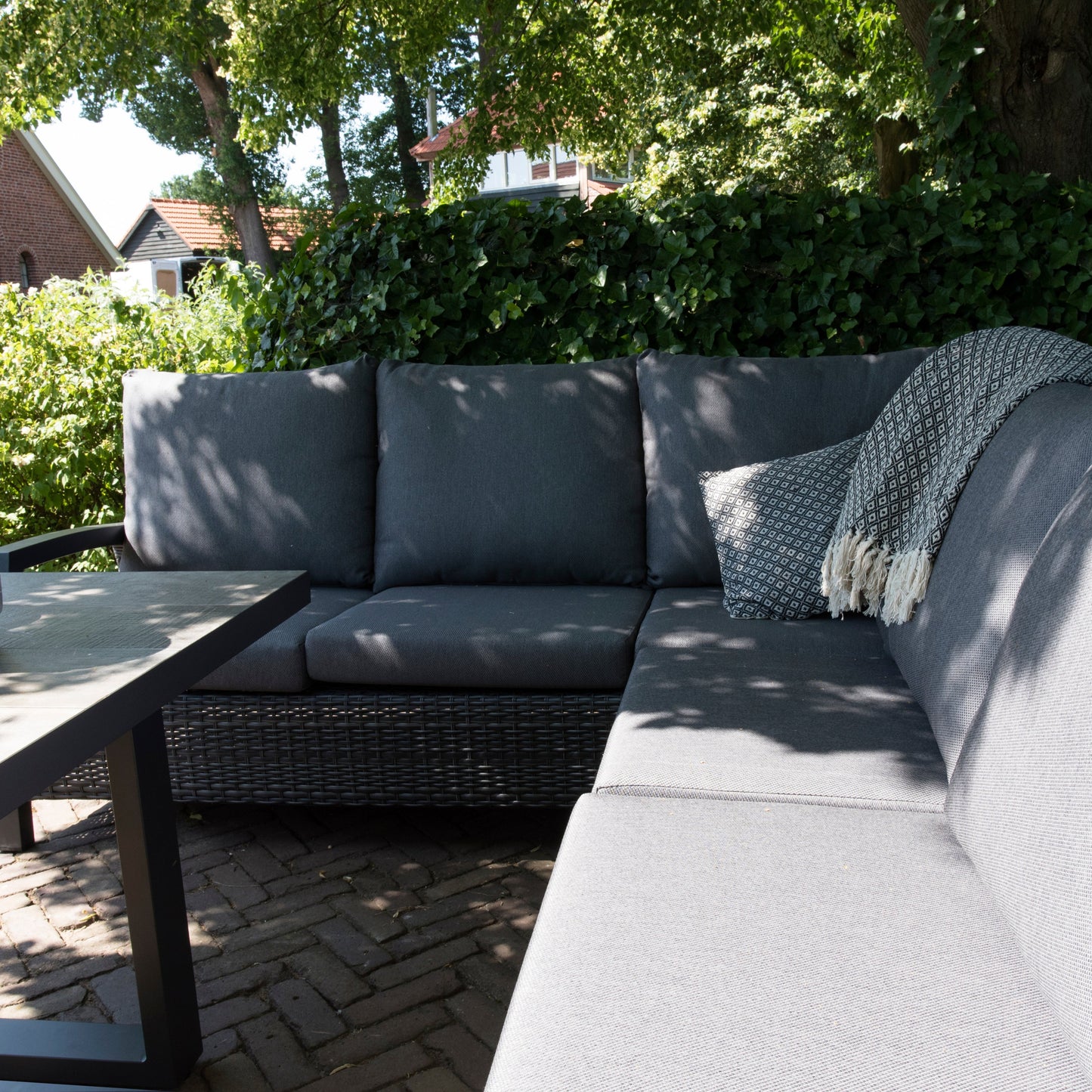 Loungehoekset Prato | Grijs Wicker