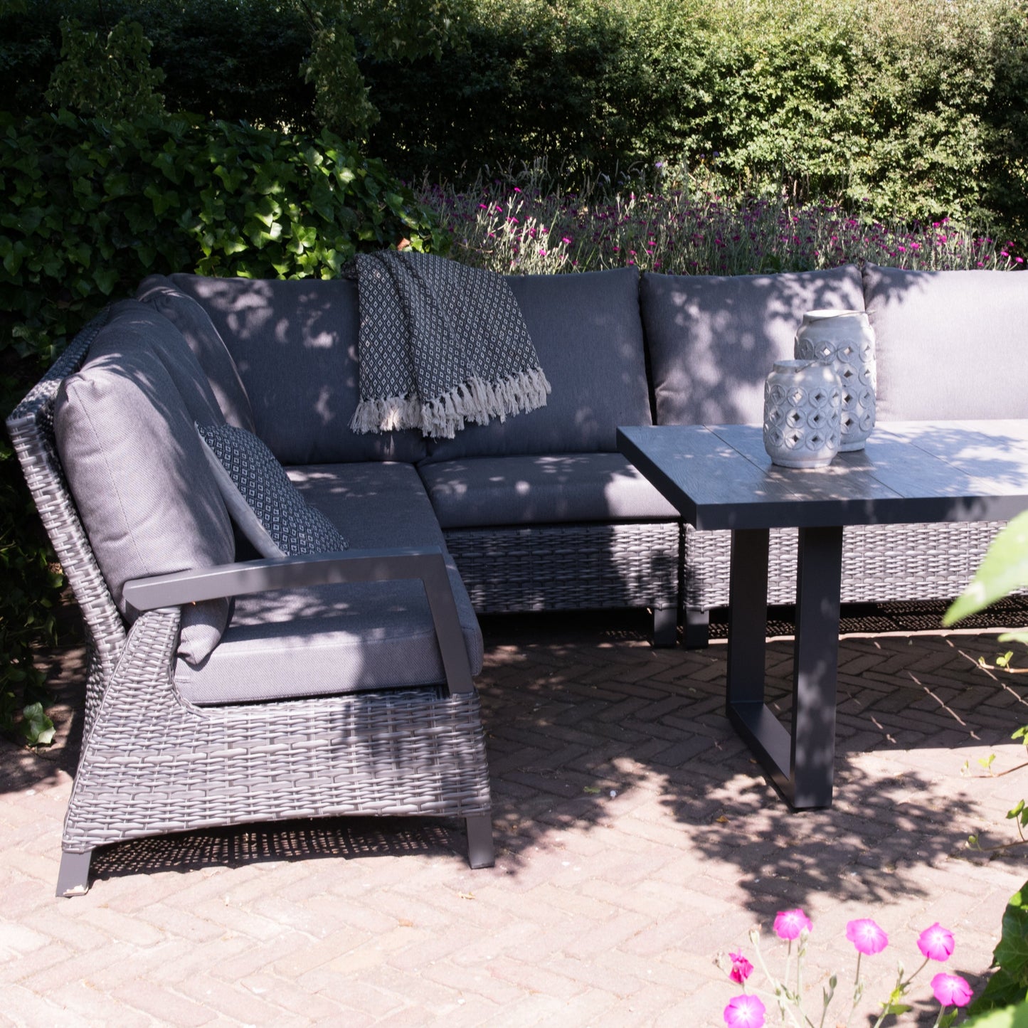 Loungehoekset Prato | Grijs Wicker