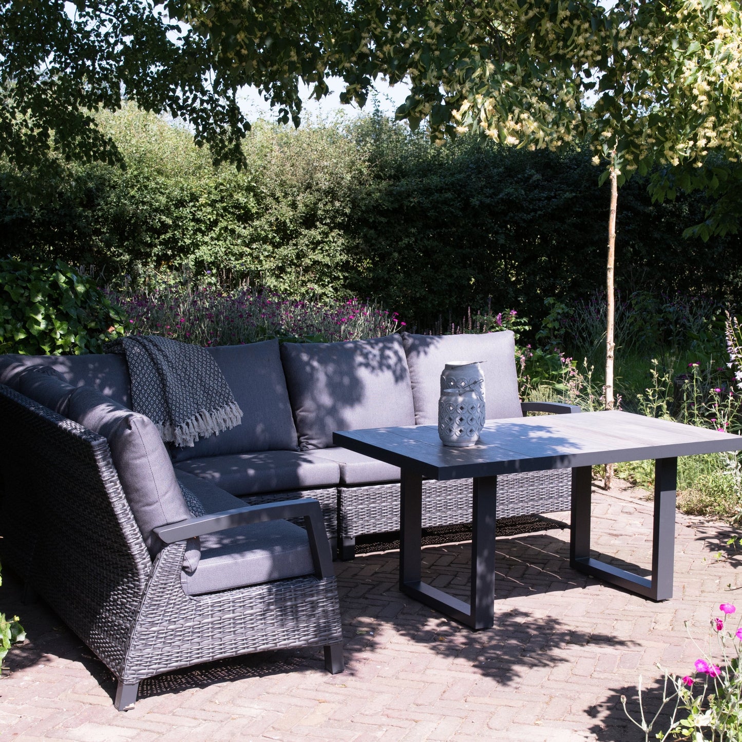 Loungehoekset Prato | Grijs Wicker