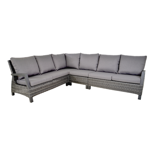 Loungehoekset Prato | Grijs Wicker