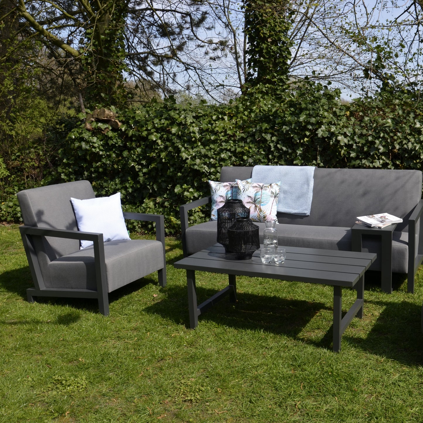 Loungestoel Verona | Antraciet