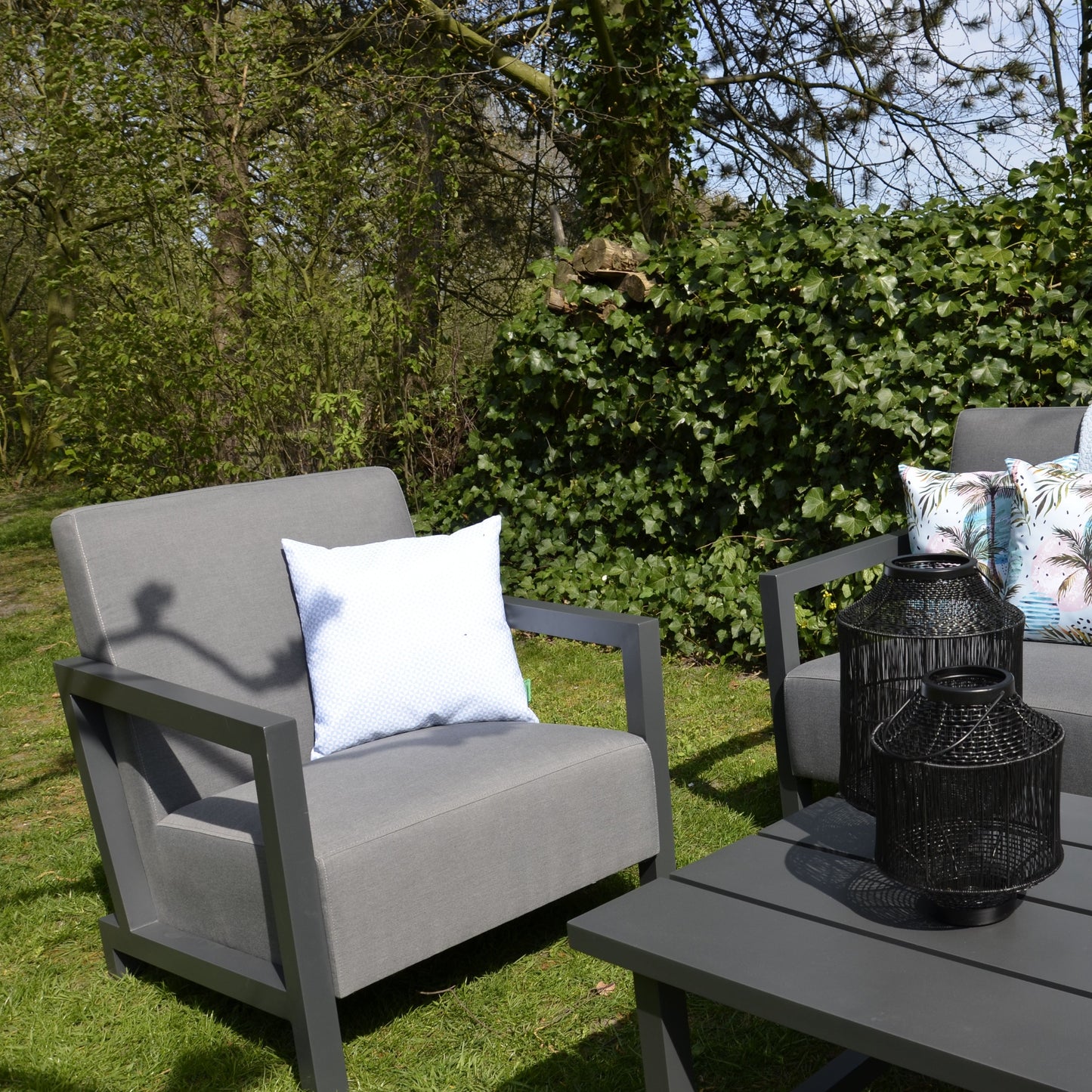 Loungestoel Verona | Antraciet