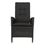 Tuinstoel Soho Coal | Zwart Wicker