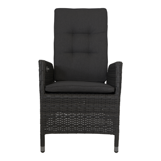 Tuinstoel Soho Coal | Zwart Wicker