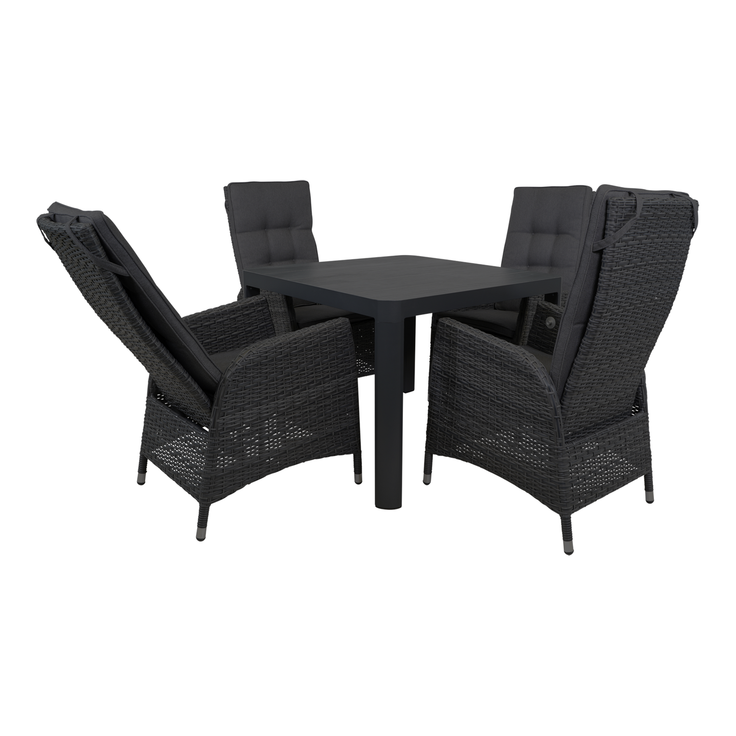 Tuinstoel Soho Coal | Zwart Wicker