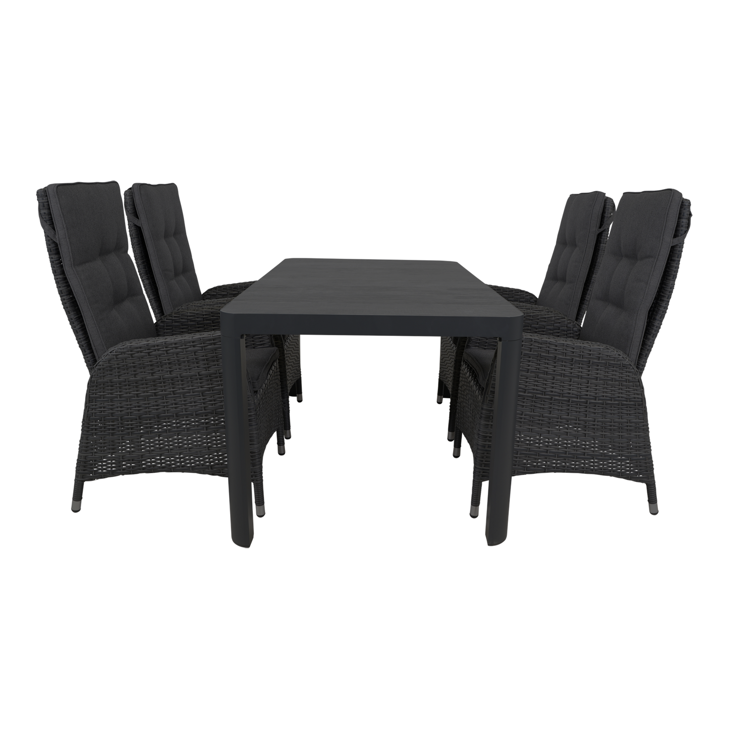 Tuinstoel Soho Coal | Zwart Wicker