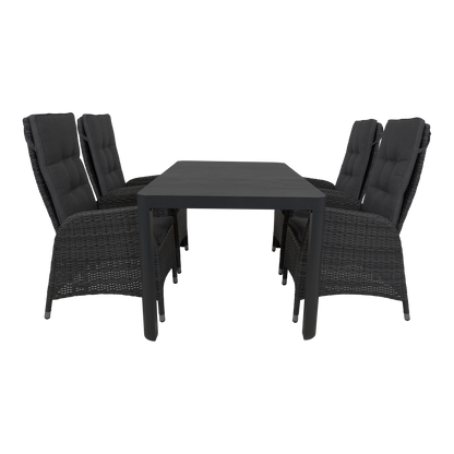 Tuinstoel Soho Coal | Zwart Wicker