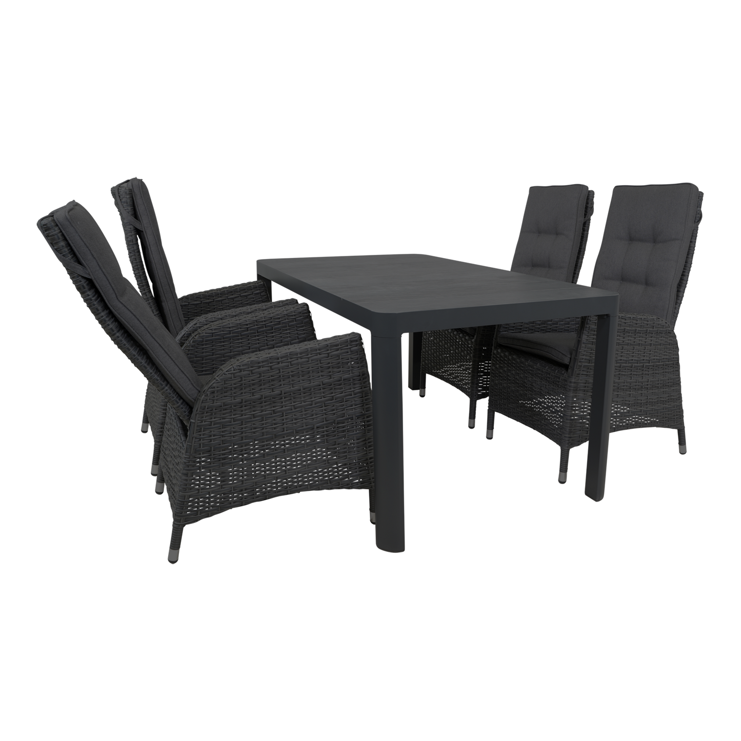 Tuinstoel Soho Coal | Zwart Wicker