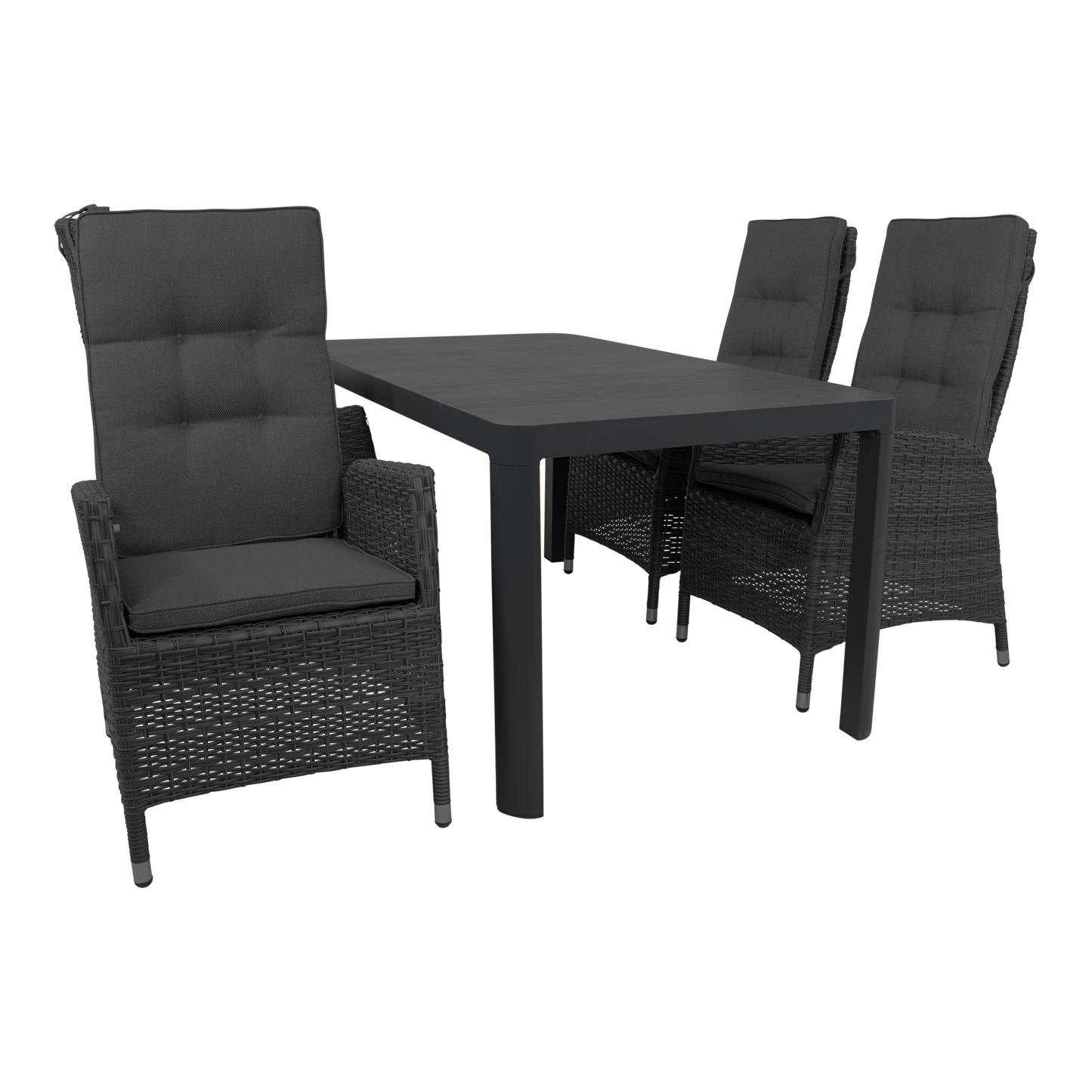 Tuinstoel Soho Coal | Zwart Wicker