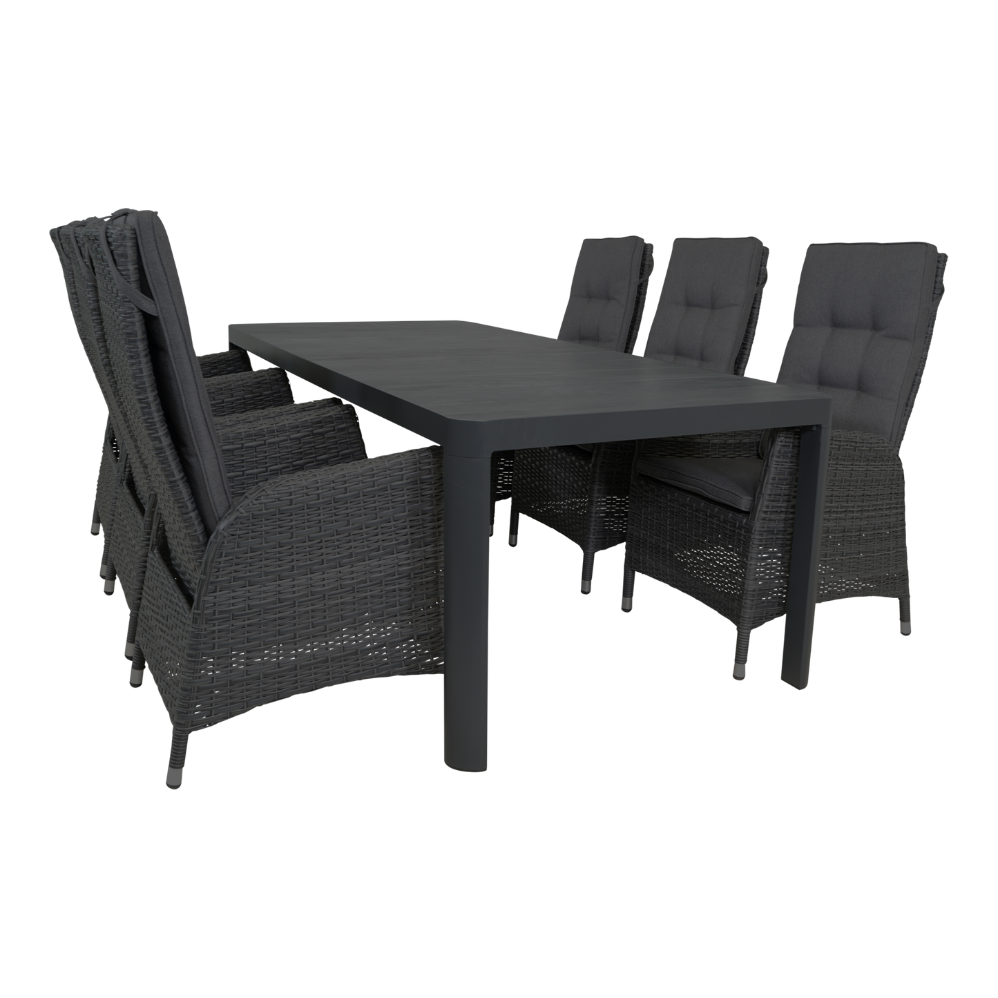 Tuinstoel Soho Coal | Zwart Wicker