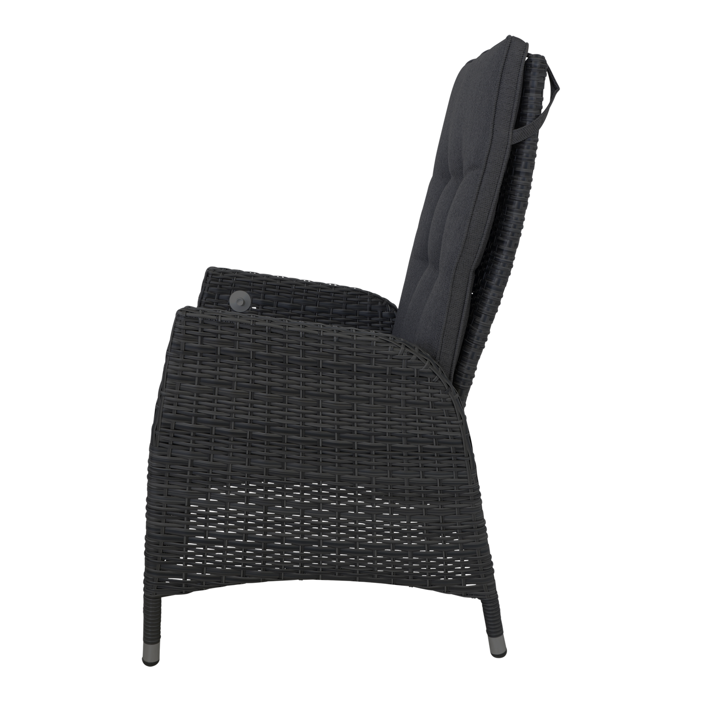 Tuinstoel Soho Coal | Zwart Wicker