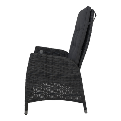 Tuinstoel Soho Coal | Zwart Wicker