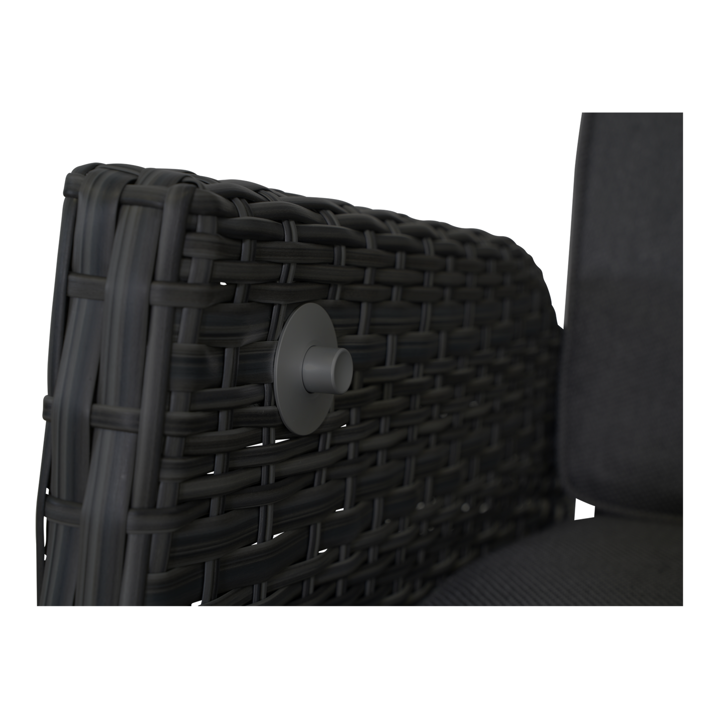 Tuinstoel Soho Coal | Zwart Wicker