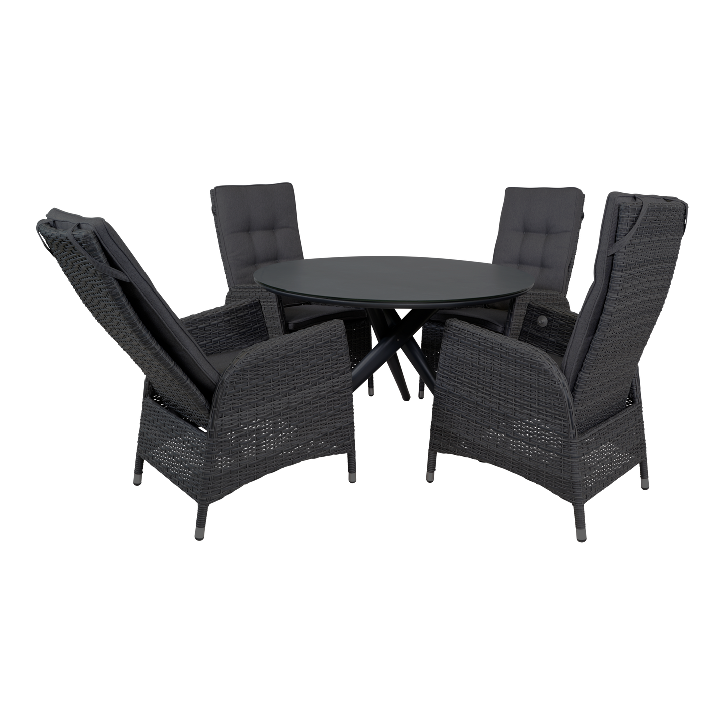 Tuinstoel Soho Coal | Zwart Wicker