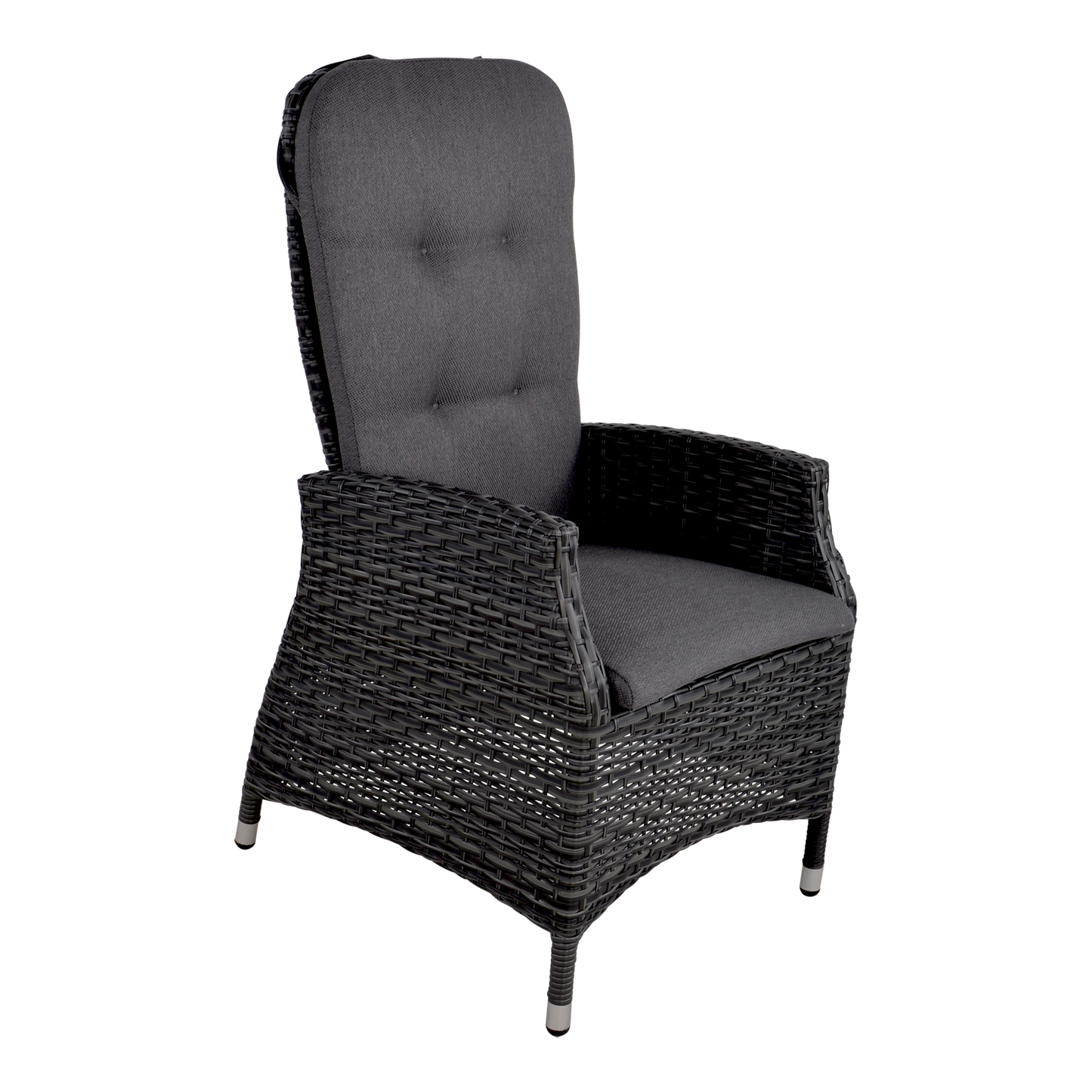 Tuinstoel Soho Comfort | Zwart Wicker